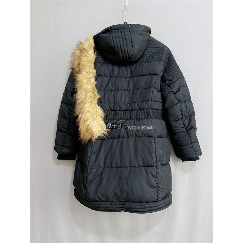 

Export USA K Plus Size Women s Clothing Fur Collar Hood Cotton Clothing Cotton Coat Faux Fur Hooded Quilted Jacket Black 5X