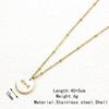 Gold-Plated Stainless Steel Women's Sun Pendant Necklace