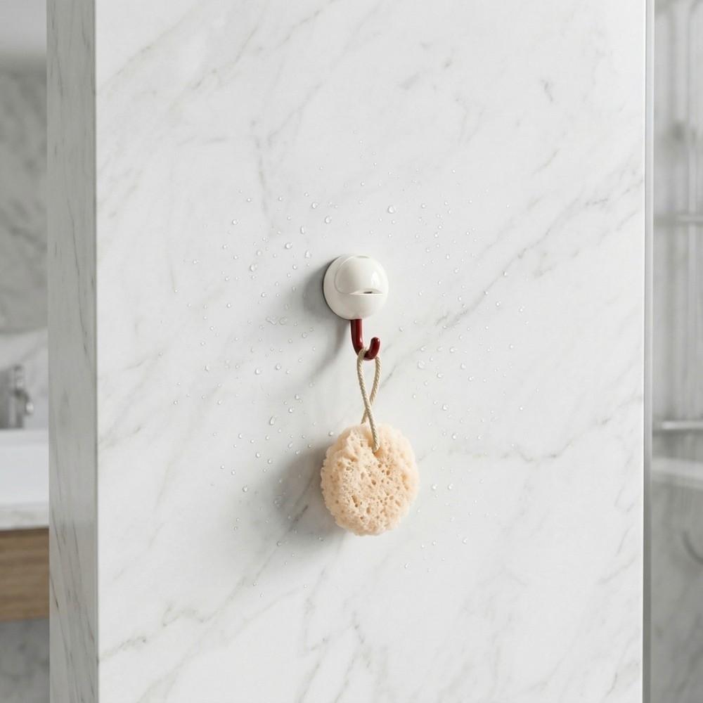 Plastic Suction Cup Hooks Non-Marking Kitchen Storage Hooks Wall Towel Hooks  Bathroom