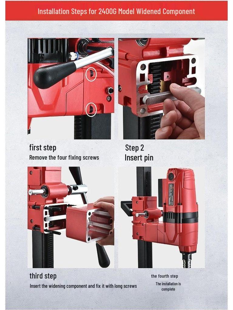 Dingjian High-Power Waterless Diamond Core Drill for Concrete and Engineering.