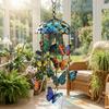 Creative Butterfly Wind Chimes Colorful 2D Flat Butterfly Hanging Ornaments Advanced Texture Retro Home Decoration Crafts