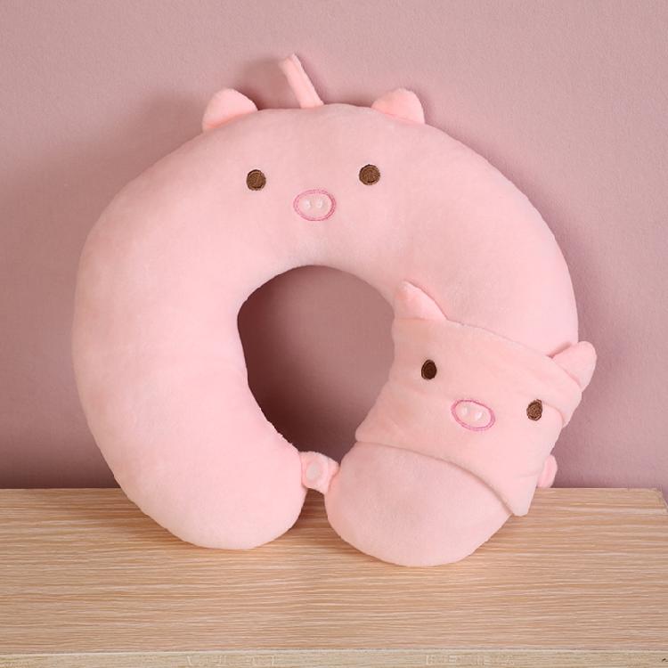 U Shaped Neck Pillow and Eye Mask Set for Sleeping, Traveling