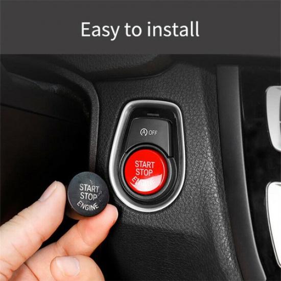 For BMW F20 F30 F10 F23 F36 F45 F25 F26 Red Start Stop Engine Button Cover Trim