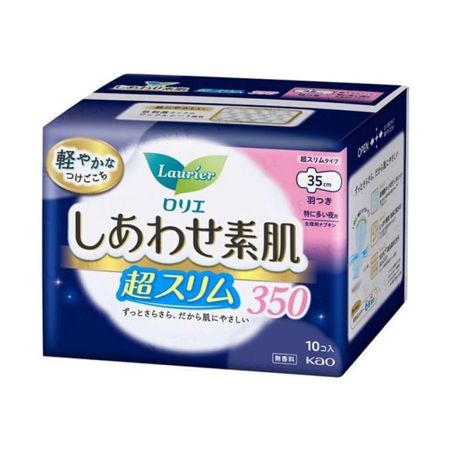 Kao - Laurier Happy Bare Skin Тонкие женские прокладки 35см 10 pcs