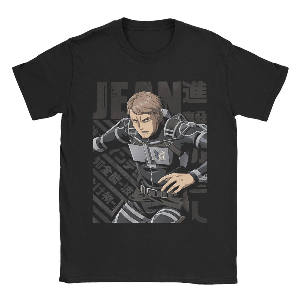 Men's Shingeki no Kyojin Jean Kirstein T Shirts AOT Attack on Titan Cotton Clothing Short Sleeve Crewneck Tee Shirt T-Shirts