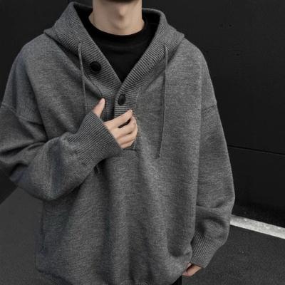 Amerikanischer Retro Kapuzenpullover Herren Winter Verdickt mit Pullovern