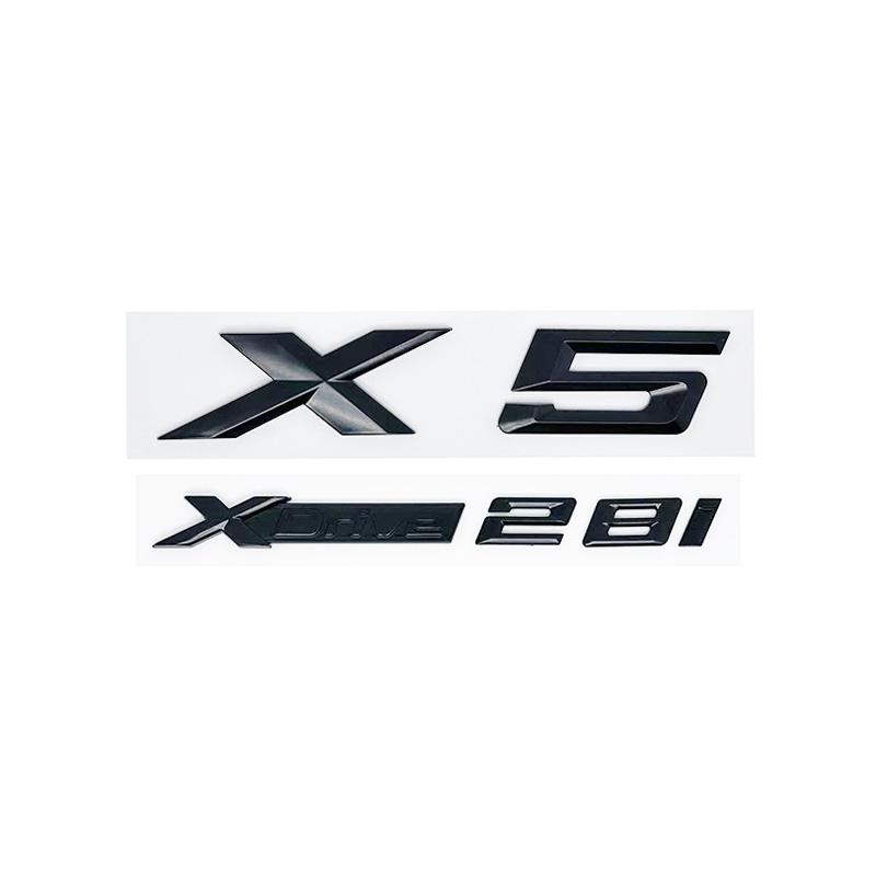 New Style XDrive Alphanumeric Trunk Emblem Sticker for BMW X5 - 28i 30i 35i 40i 48i 50i 30d All-Wheel Drive Badge
