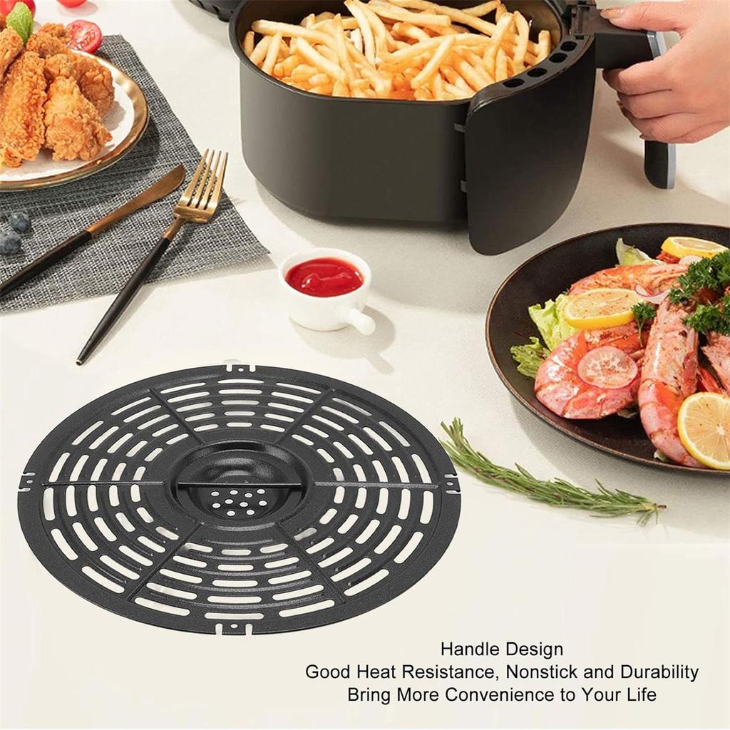 20CM Air Fryer Grilling Pan Air Fryer Replacement Tray Air Fryer Cooking Tray Metal Material Suitable for Air Fryer