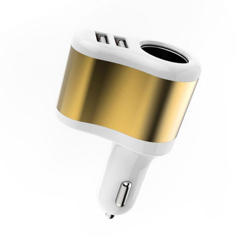 Doppel-USB Elektronischer Zigarettenanzünder Auto-Zigarettenanzünder Ladebuchse Splitter-Adapter 2,1A 1A Ladegerät für iPhone Handy 12V-24V
