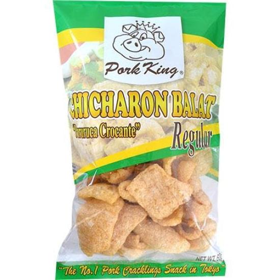

PORK KING CHICHARON BALAT Обычная жареная свиная шкурка, закуска 60 г x 5 шт.