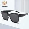 Polarized Tr90 Sunglasses For Men Women Uv400 Light Grey Sun Protection Driving Fashion