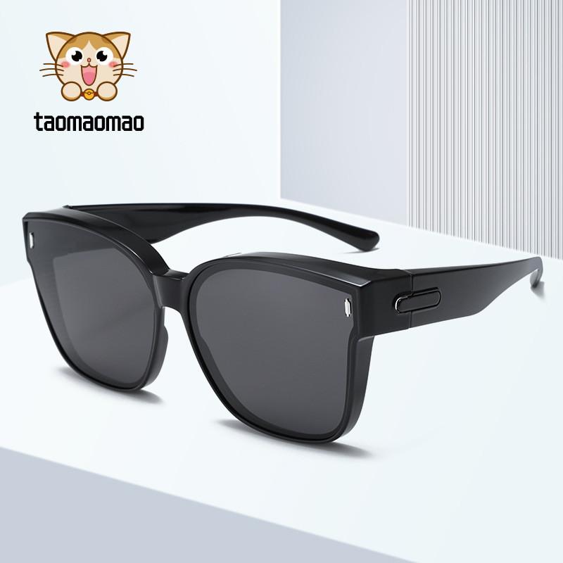Polarized Tr90 Sunglasses For Men Women Uv400 Light Grey Sun Protection Driving Fashion
