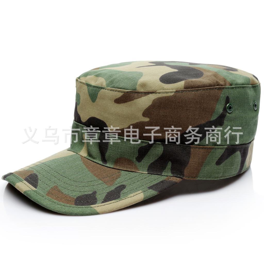 Summer Camouflage Casual Flat Hat, Outdoor Men's and Women's Military Fan Hat, Baseball Cap, Combat Cap, Soldier Cap