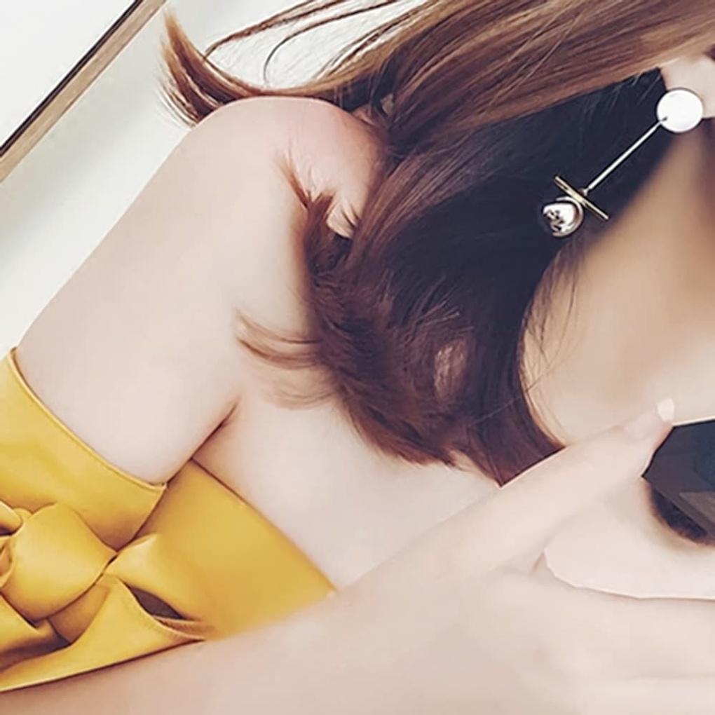 Earring chain simple two-ball point pendant imported