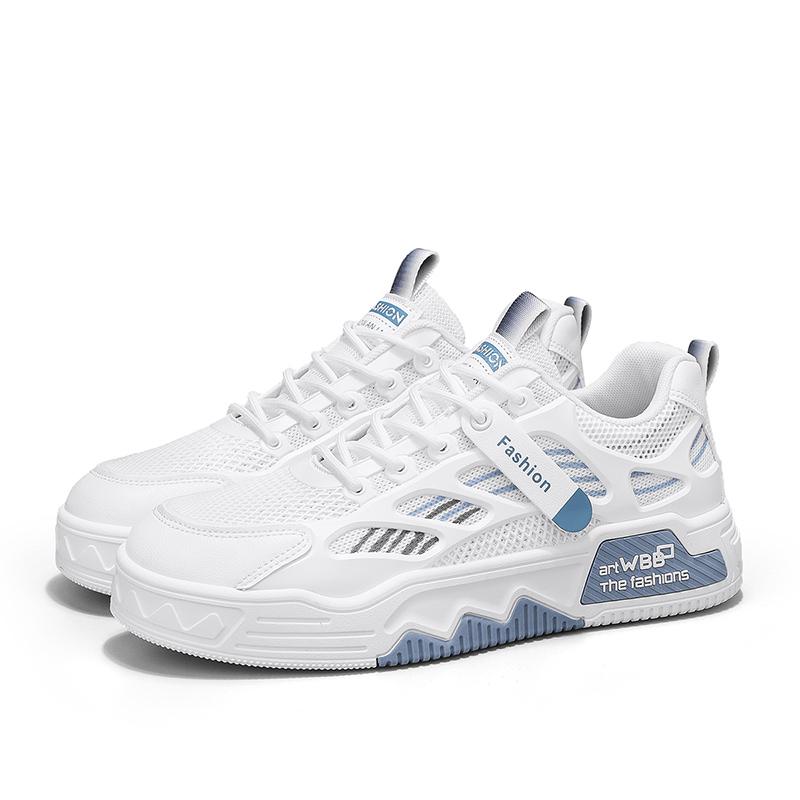 

Men s summer sports leisure non slip versatile white shoes men s board shoes breathable soft sole height increasing shoes men 44