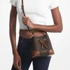 Michael Kors Mercer 18 Classic Monogram Coated Canvas Bucket Bag Women Bags Light-Brown 35F2GM9M1B-BROWN
