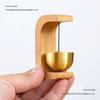 Japanese-Style Solid Wood Doorbell with Suction Cup - Entry Alert & Wind Chime Door Hanger