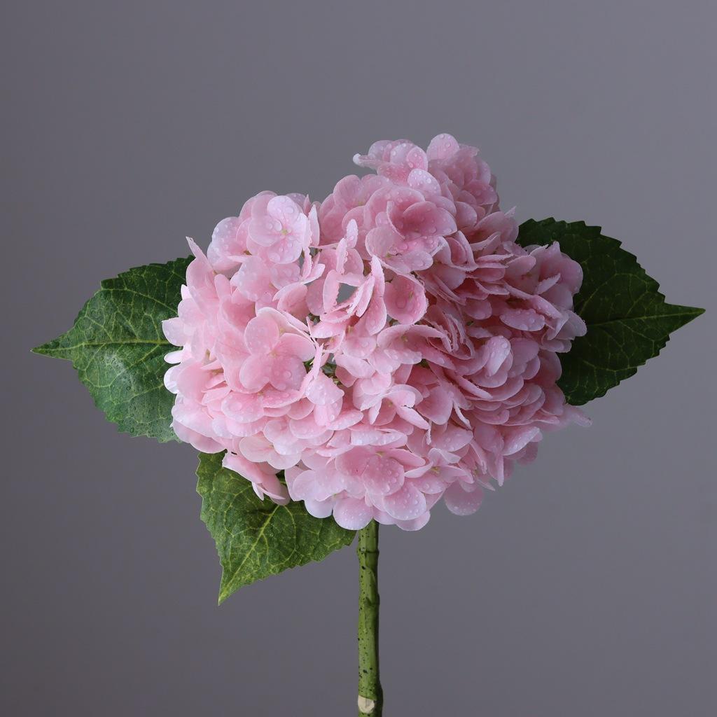 Moisturizing Large Hydrangea Hotel Decoration Flower Arrangement Wedding Arrangement Fake Flower Wholesale Film Hydrangea