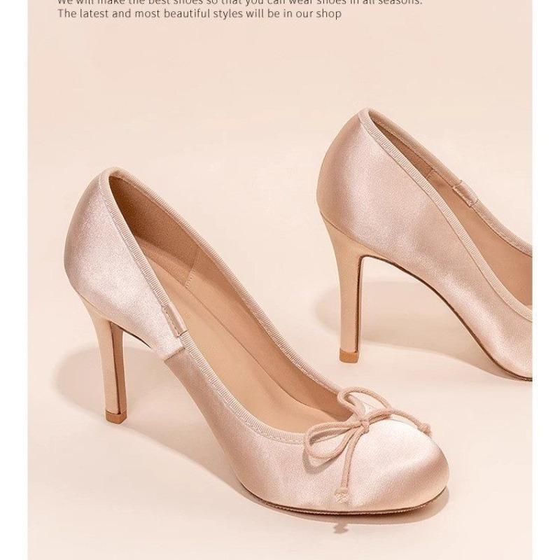 Mary Jane Women Pumps New Fashion Bowknot Thick High Heels Female Lolita Square Toe Party Leather Shoes for Woman Sandals