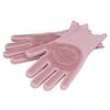 Silicone Gloves Anti Scalding Waterproof Dish Washing Gloves for Home Kitchen Bathroom(Dusty Pink )