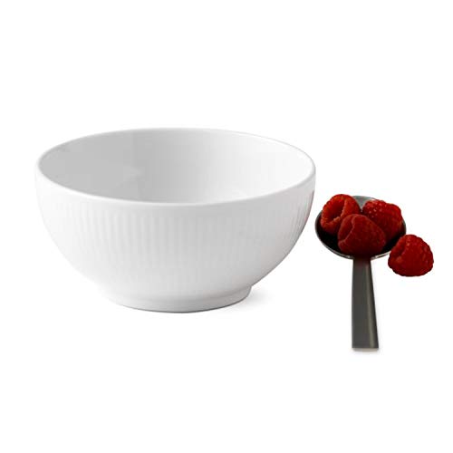 [Officially Imported] Royal Copenhagen White Fluted Bowl, 13cm, 1016934