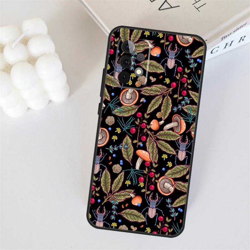 mushroom forest For Samsung Galaxy A05 A06 A16 A26 A54 A34 A14 A22 A32 A52 A55 A35 A15 A53 A13 A36 A56 Case