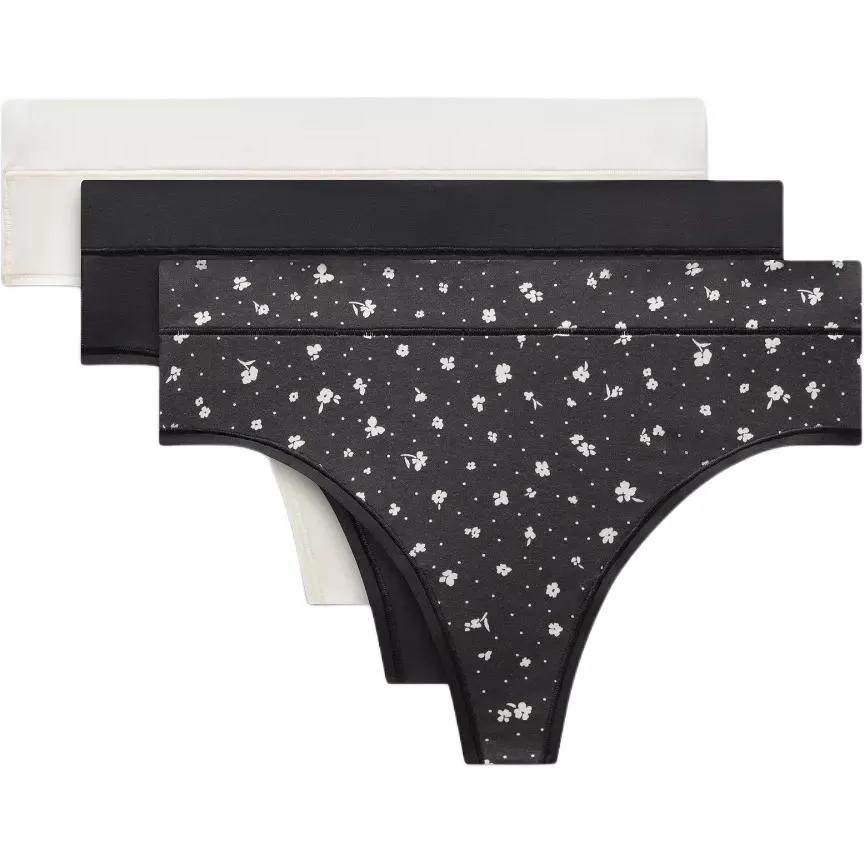 Lululemon Briefs Women's 3 Pack (Unisex) Briefs LW9GE3S | Dreamy Blue / Light Ivory / Irregular Dotty Light Ivory Black