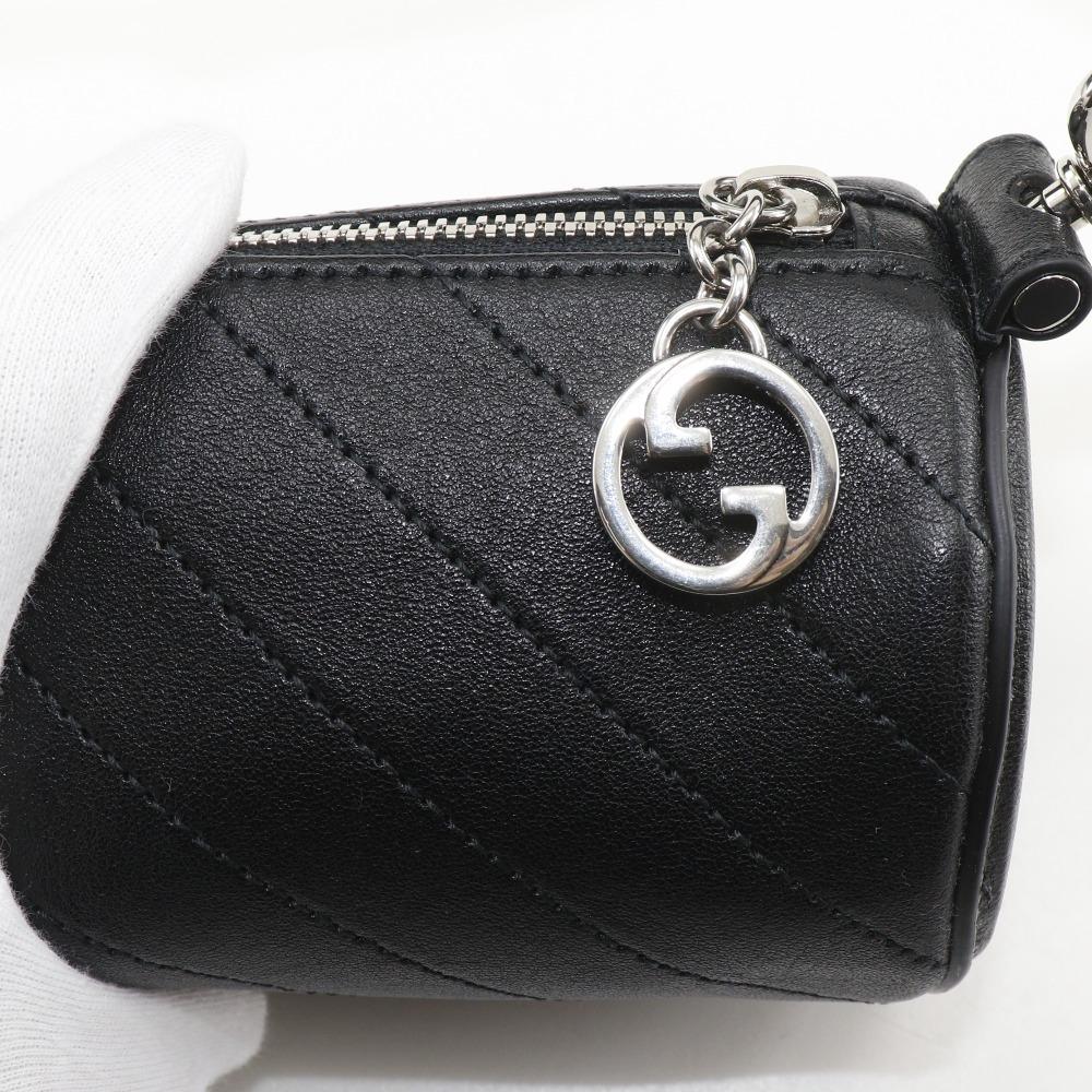 GUCCI Blondie Mini Shoulder Shoulder Bag 760170 black leather Women Used