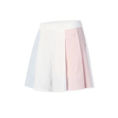 Golf Series Fashion Simple Trendy Color Block Sports Comfortable Loose Woven Casual Shorts Women Shorts Jade-White A11W625816FWT