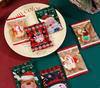 100Pcs 7x10cm Christmas Cartoon Printed Machine Sealing Snowflake Pastry Candy Cookie Packaging Xmas Party Gift Bags