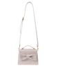 Maison de Fleur Damen-Handtasche mit Perlenband, Schwarz
