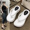 Soleist Thick Sole Wedges Flip Flops for Women 2025 Summer Non-slip Platform Sandals Woman Beach Slippers Girls Outdoor Flip Flops