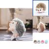 Adorable Hedgehog Plush Toy Soft Stuffed Keychain Doll Cute Small Animal Gift
