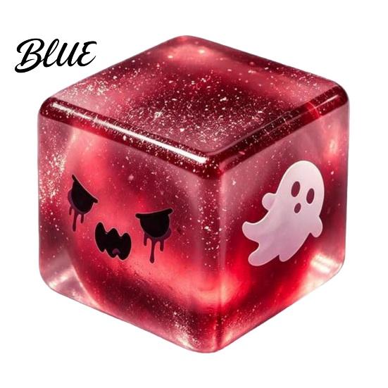 Dekorative Figuren für Schreibtische Halloween Geist Knetwürfel Glitzer Langsam aufsteigendes Fidget Spielzeug Mehrfarbig Verträumte Stress Spielzeuge Weich Dekompression