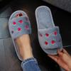Four seasons open-toed plush slippers home love cute floor slippers slippers thermal shoes