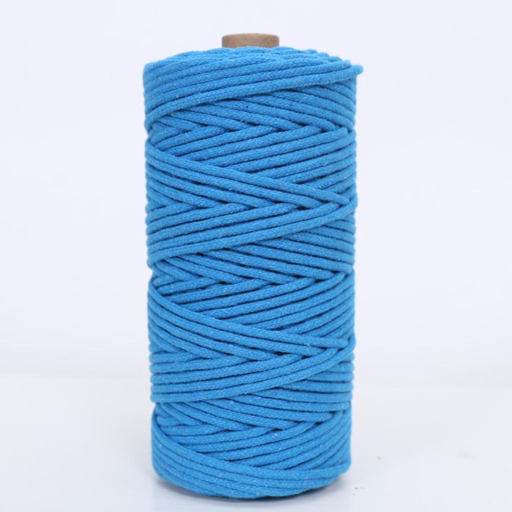 Hot 3mm Macrame Cord Soft Eco-friendly Colored Cotton Rope Knotting and Weaving Rope for Wall Hanging