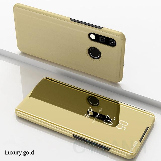 Spiegel-Klapphalter-Abdeckung Für Huawei P30 Lite Klappständer Stoßfeste Handyhülle Für Huawei P30 Pro Sturzschutz Stoßfänger Capa