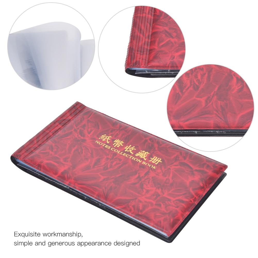 30 Seiten Papiergeld-Währungs-Banknoten-Sammelbuch-Aufbewahrungsalbum, Geldscheinhalter