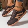 Women's Large Size Moral Training Shoes Sneakers New Retro Color Matching Flat Shoes