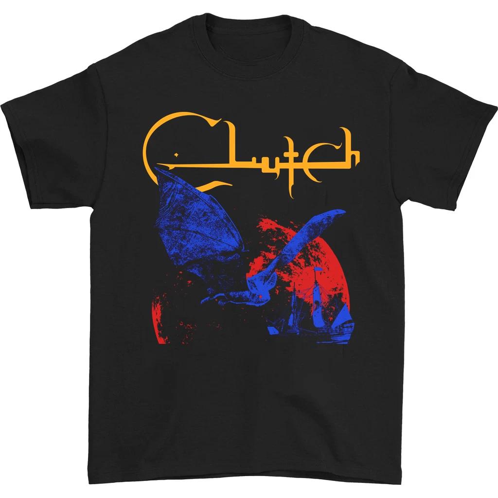 

NEW Clutch band T-shirt Black short sleeve All Sizes S to 5Xl 2F436 4XL