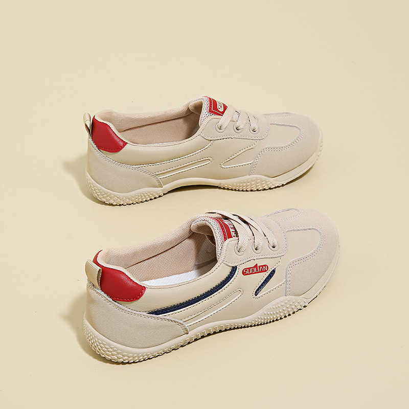 Fashion Thick Heeled Demi-season Women's Luxury Flat Casual Woman Summer Sneakers Flat Shoes Black Sports 2025 High-quality College