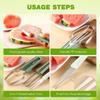 3-in-1 Stainless Steel Watermelon Fork Slicer Cutter for Camping Kitchen Gadgets