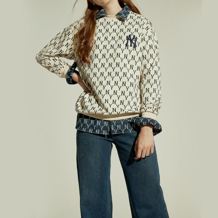 MLB Vintage Floral Crewneck Sweatshirt Unisex sweatshirt 31MTM2041-50I