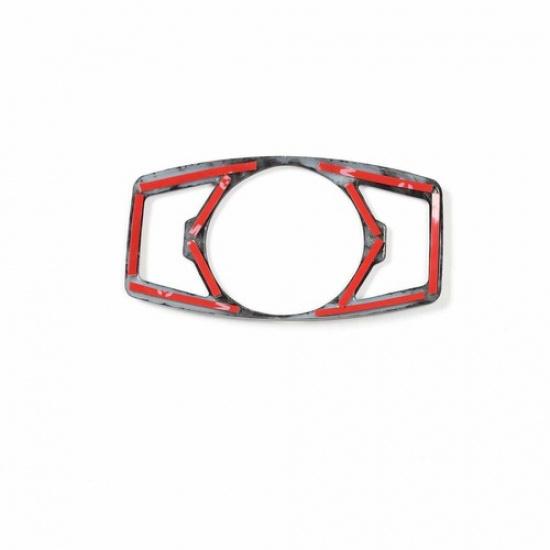Carbon Fiber Headlight Switch Trim Decor Cover for Ford F150/Mustang 2015-