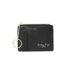 Women's Solid Color Card Holder & Coin Purse with Multi-Card Slots and Keychain