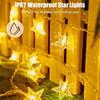 Star String Lights Battery Operated 6m 40 LED IP67 Waterproof Fairy String Lights for Wedding Party,Garden