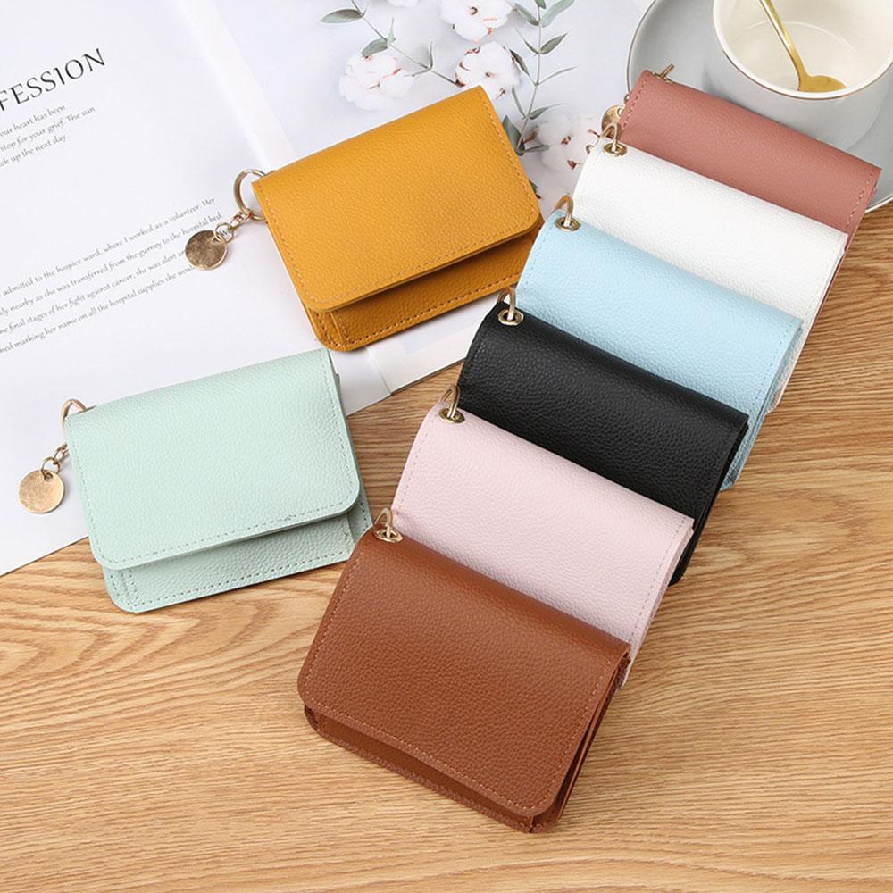 Simple Thin Card Holder Fashion Ladies Card Holder Coin Purse Wallet Fashion Small Card Holder Multifunctional Short Wallet