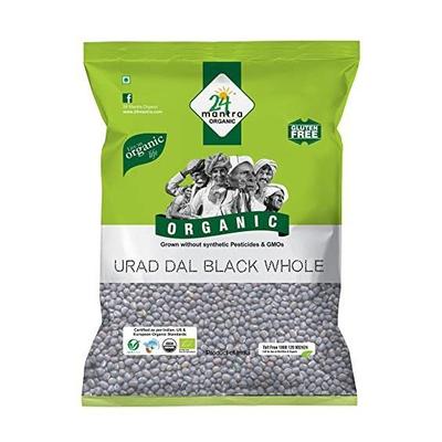 Nero Urad Dal intero (500 g), Urad Dal Black Whole, 24 Mantra Organic
