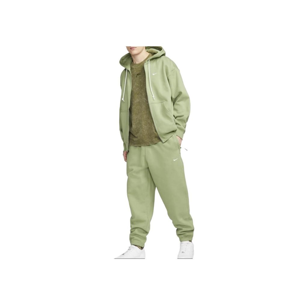 Nike NRG Solo Swoosh Fleecehose Ölgrün/Weiß Herren Streetwear DX1364-386