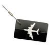 Aluminum Alloy Airplane Luggage Tag for Suitcases & Boarding Passes